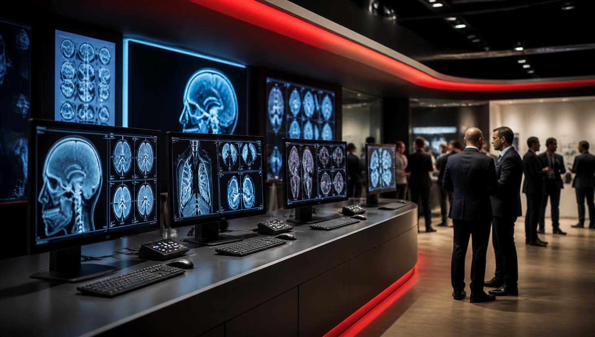 LG medical display booth at a healthcare imaging trade show